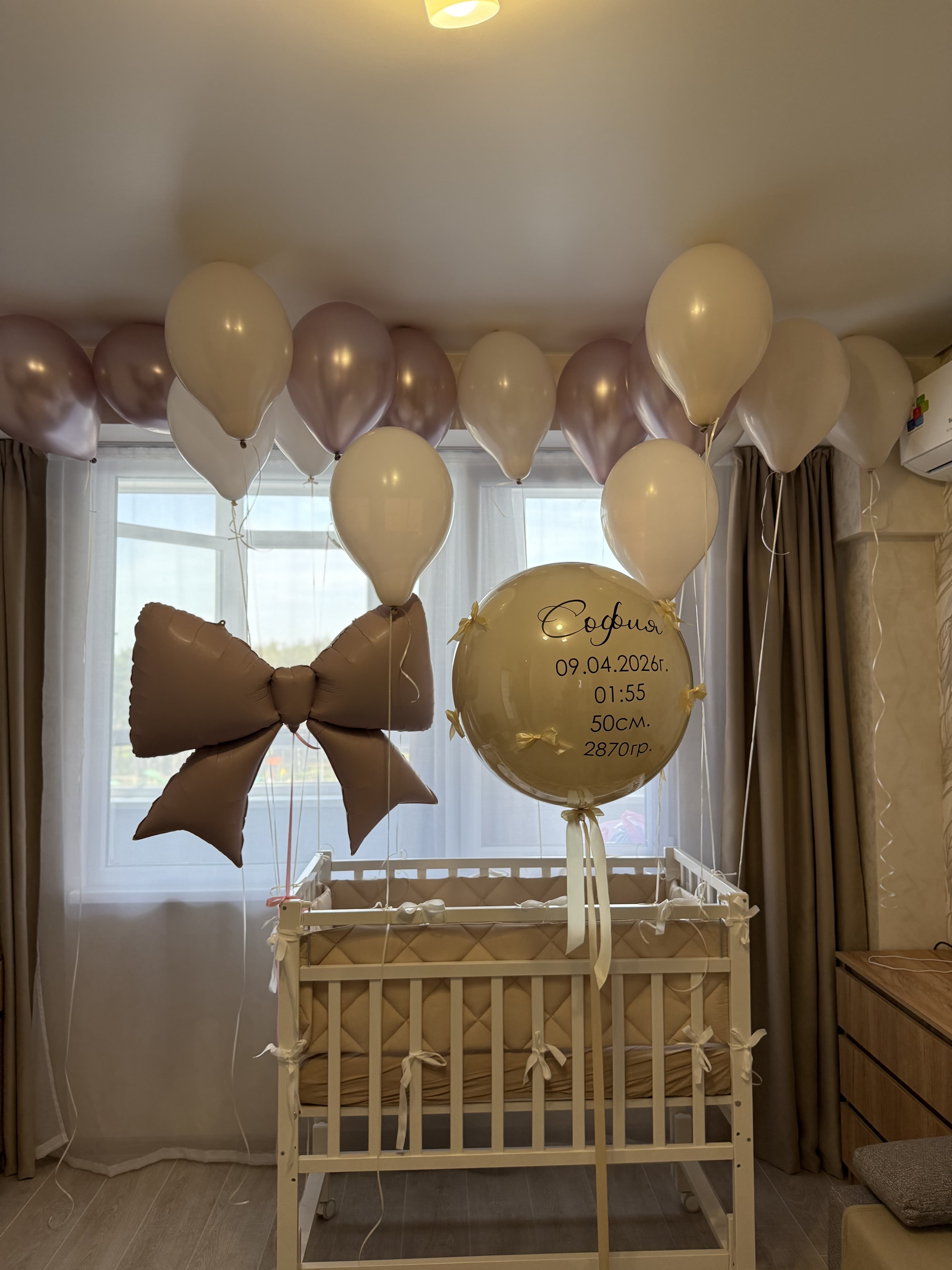 Сет надувных шаров на выписку