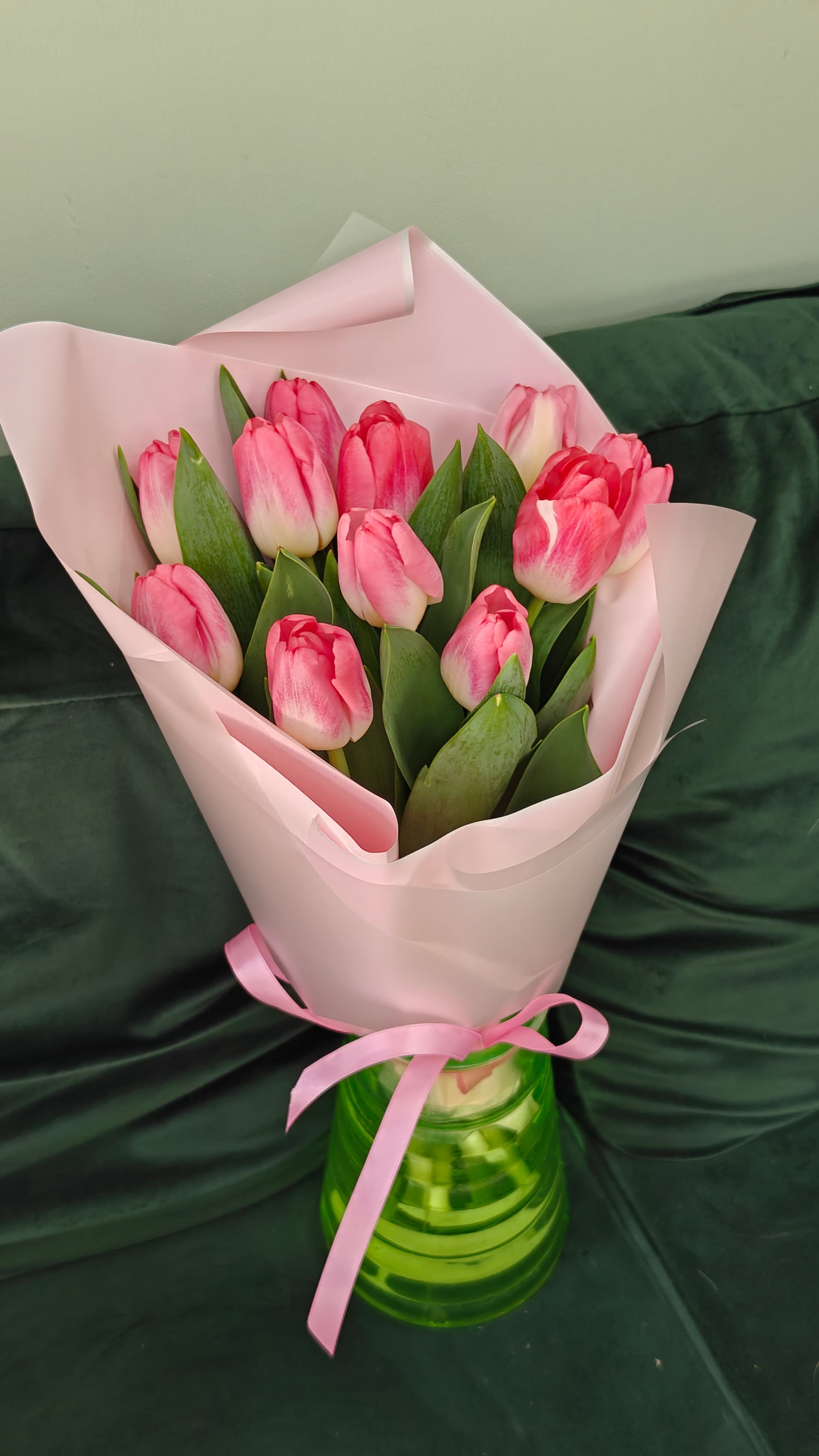 Букет тюльпанов розовый